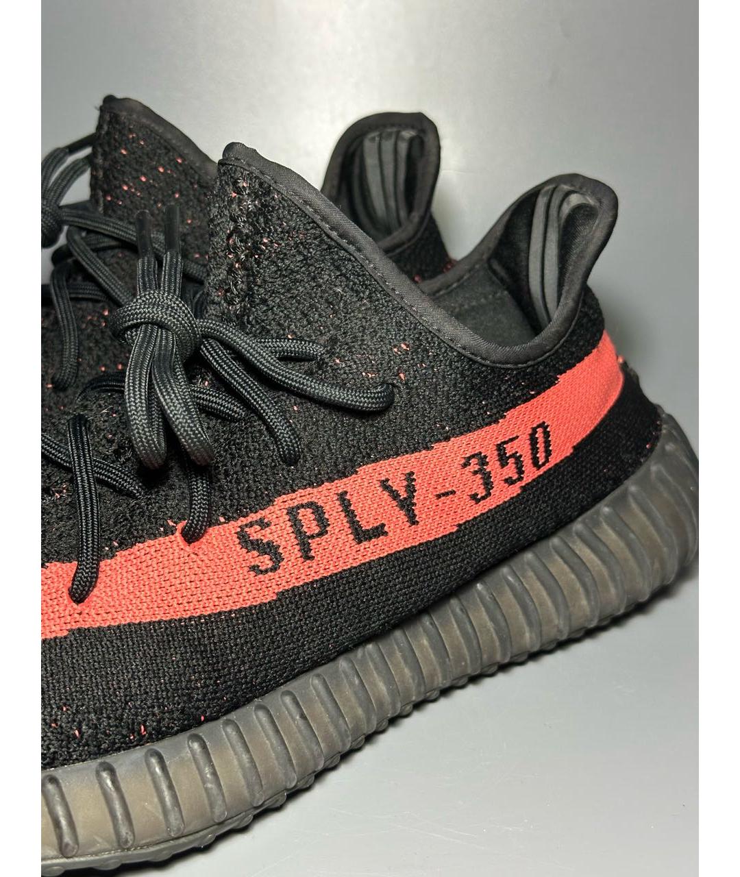 ADIDAS YEEZY Черные текстильные низкие кроссовки / кеды, фото 6