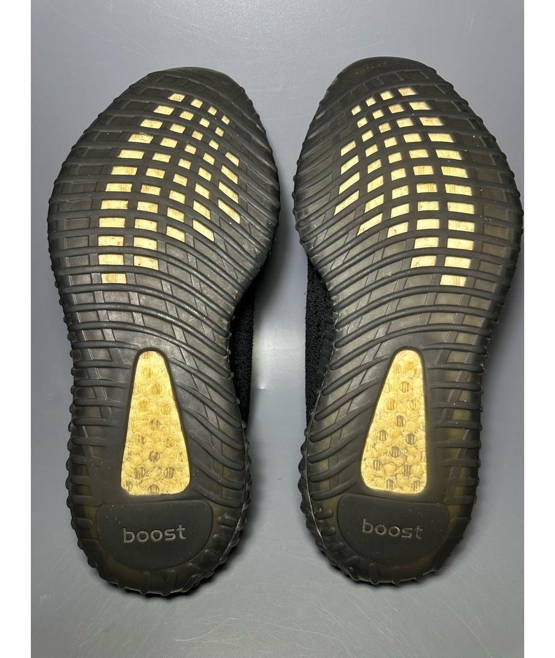 ADIDAS YEEZY Черные текстильные низкие кроссовки / кеды, фото 8