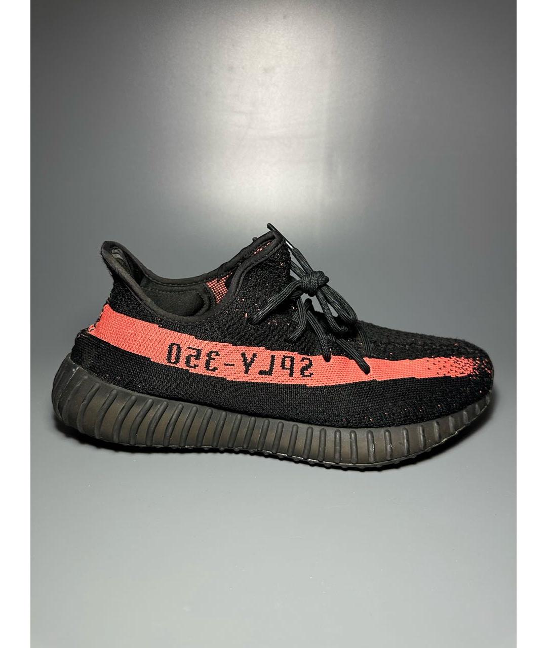 ADIDAS YEEZY Черные текстильные низкие кроссовки / кеды, фото 9