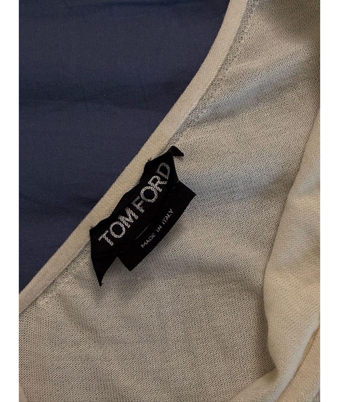 TOM FORD Бежевая кашемировая водолазка, фото 3
