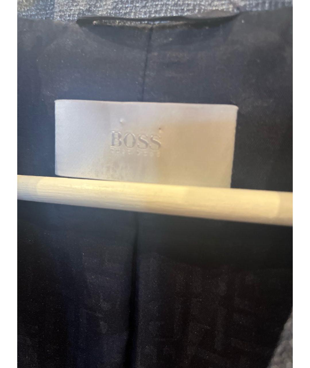 HUGO BOSS Темно-синий шерстяной жакет/пиджак, фото 3