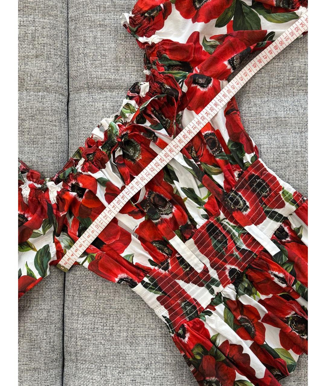 DOLCE&GABBANA Красная хлопковая блузы, фото 8
