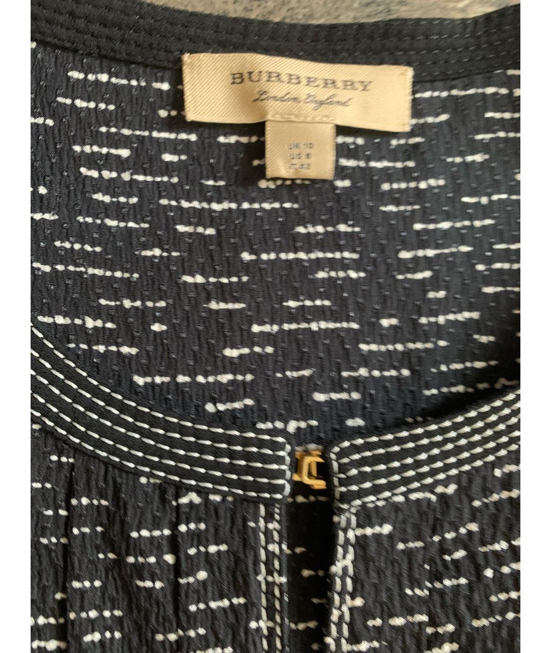 BURBERRY Черное шелковое повседневное платье, фото 3