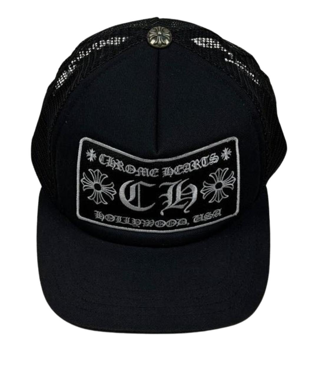 CHROME HEARTS Черная синтетическая кепка/бейсболка, фото 1