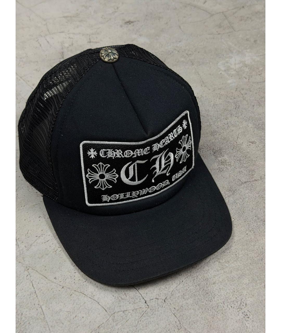 CHROME HEARTS Черная синтетическая кепка/бейсболка, фото 4