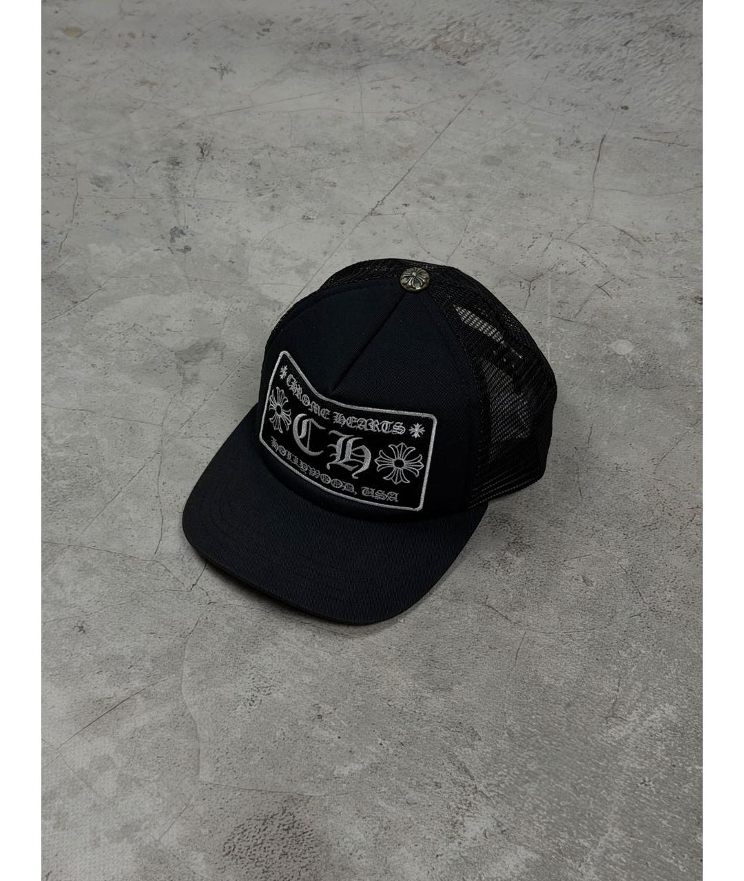CHROME HEARTS Черная синтетическая кепка/бейсболка, фото 2
