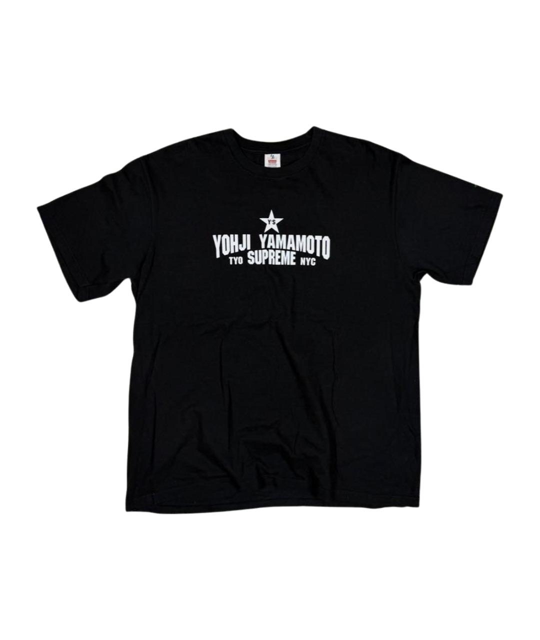 YOHJI YAMAMOTO Черная хлопковая футболка, фото 1