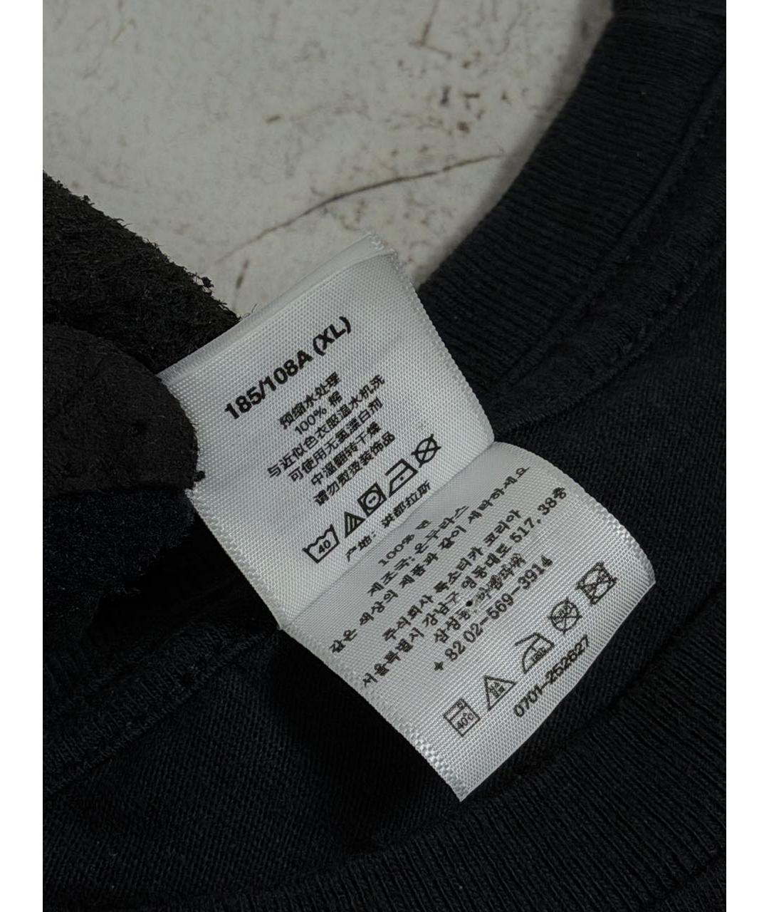YOHJI YAMAMOTO Черная хлопковая футболка, фото 7