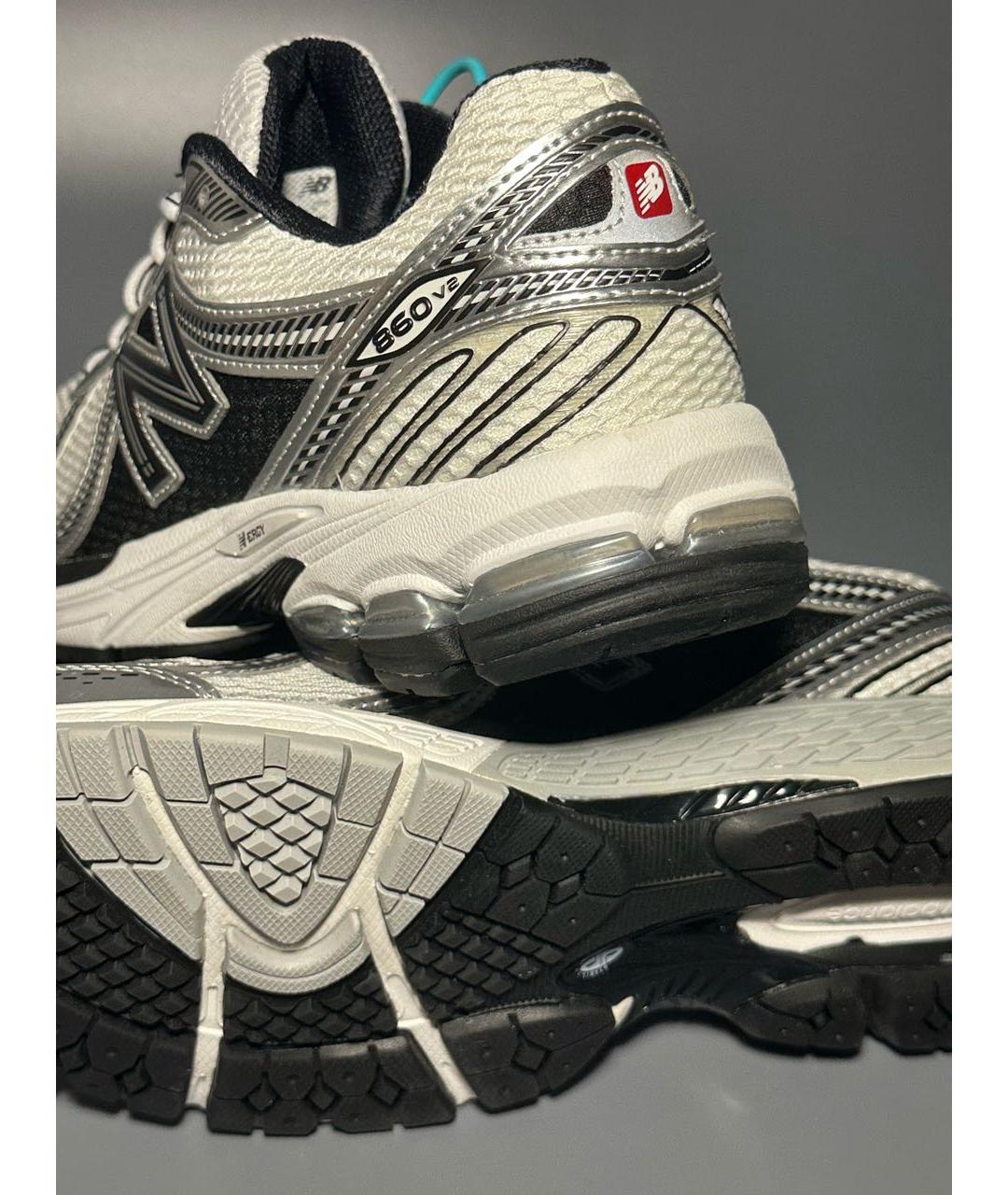 NEW BALANCE Белые синтетические низкие кроссовки / кеды, фото 6