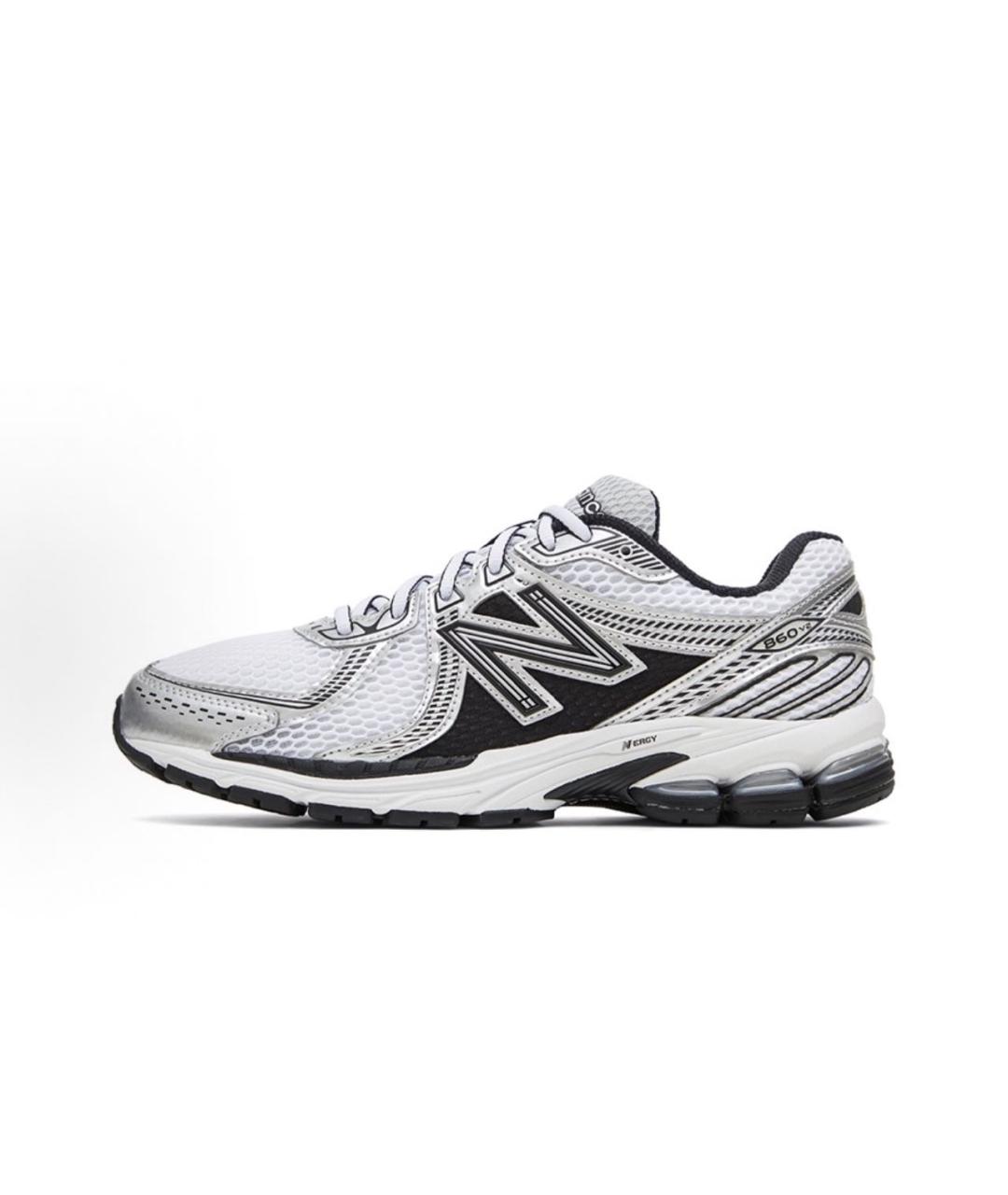 NEW BALANCE Белые синтетические низкие кроссовки / кеды, фото 7