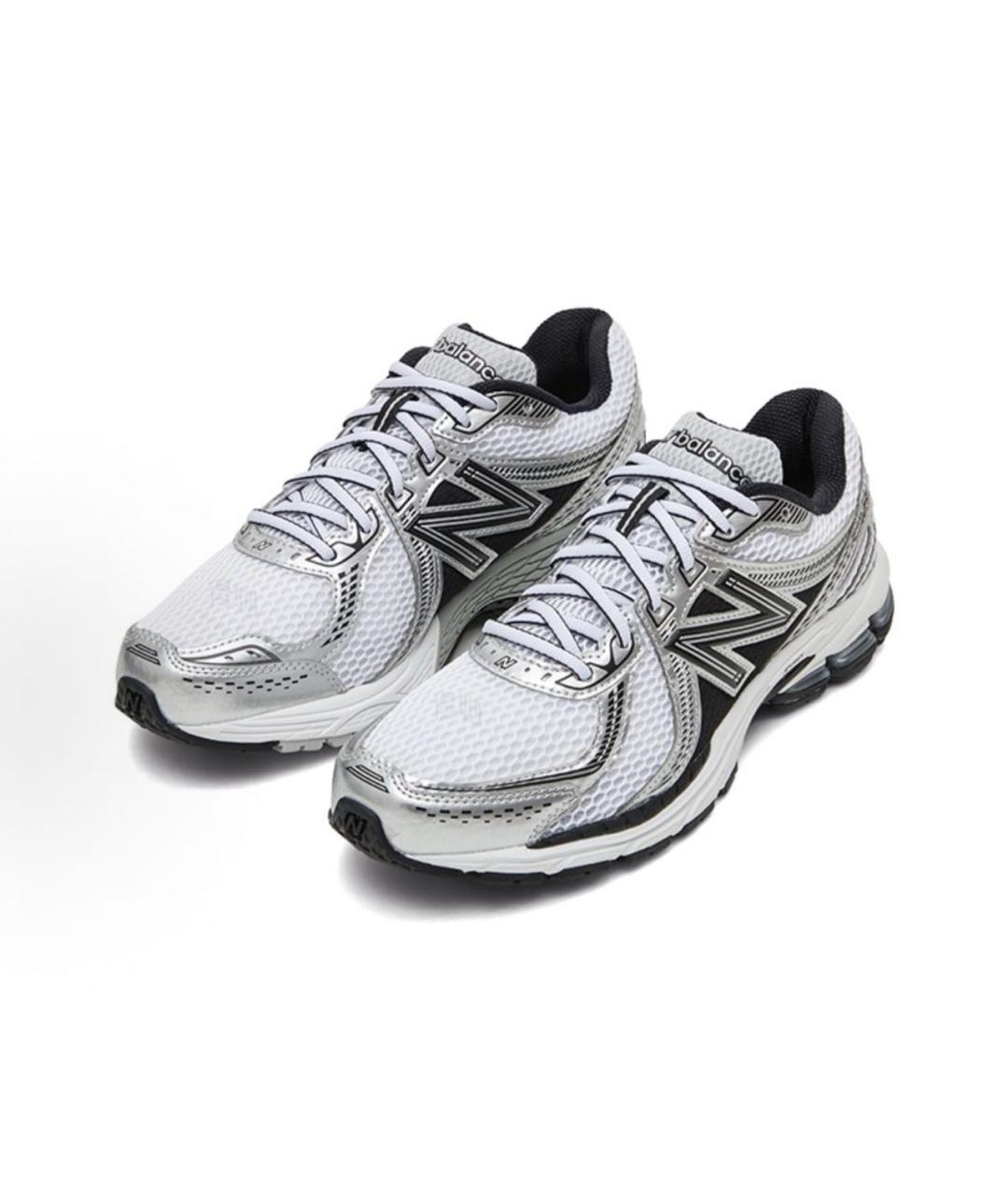 NEW BALANCE Белые синтетические низкие кроссовки / кеды, фото 2