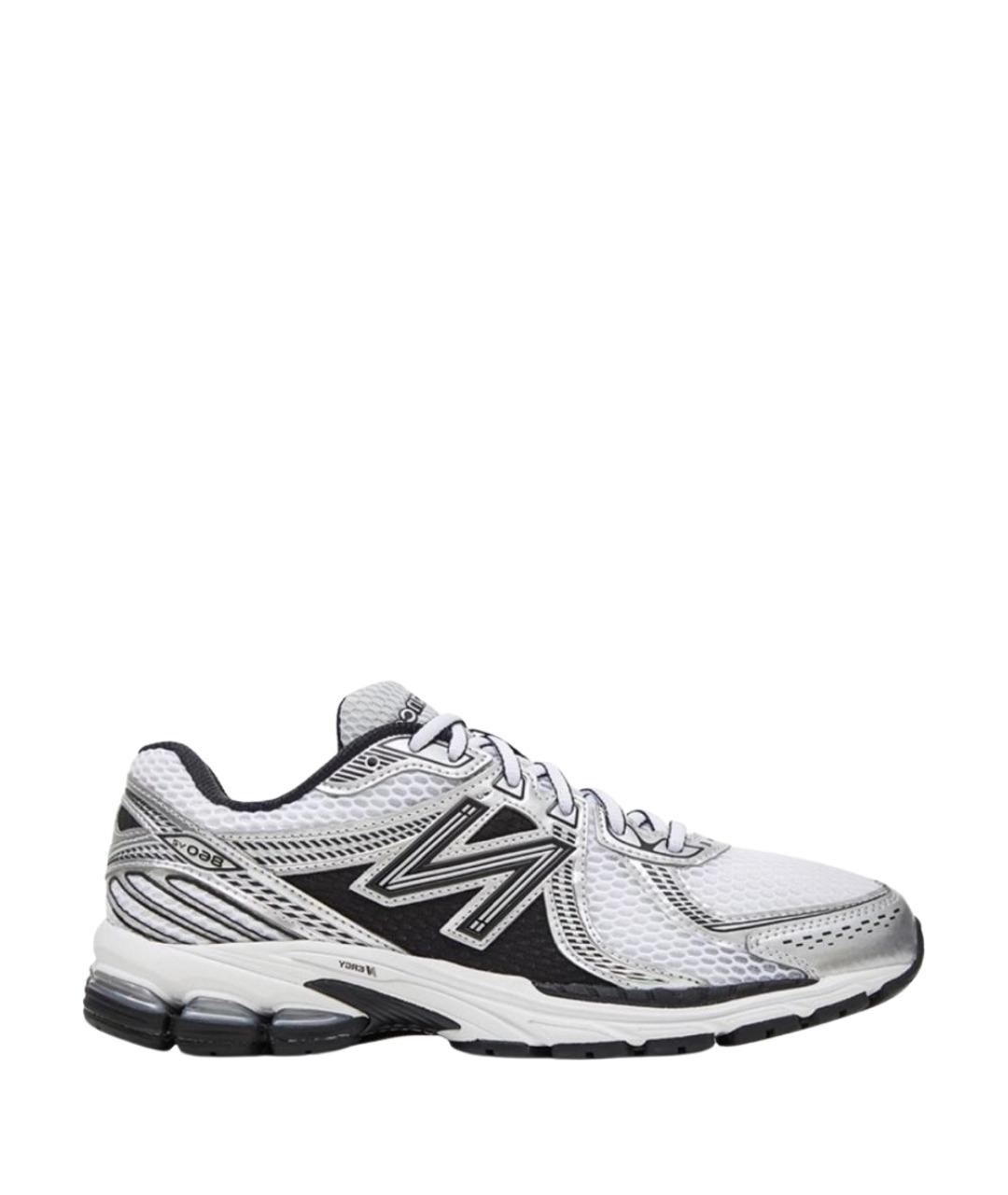 NEW BALANCE Белые синтетические низкие кроссовки / кеды, фото 1