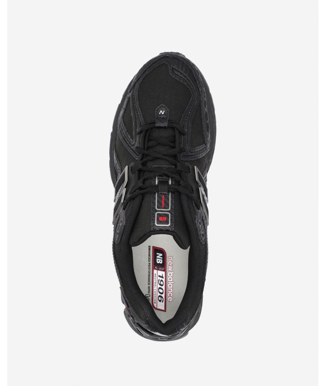 NEW BALANCE Черные синтетические низкие кроссовки / кеды, фото 3