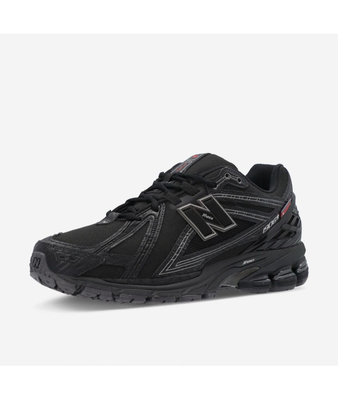 NEW BALANCE Черные синтетические низкие кроссовки / кеды, фото 2