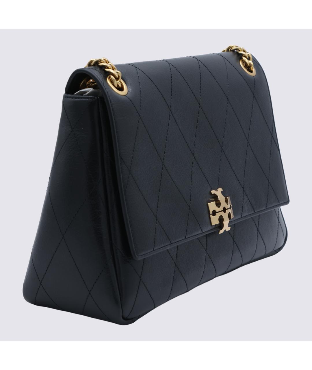 TORY BURCH Черная кожаная сумка через плечо, фото 2