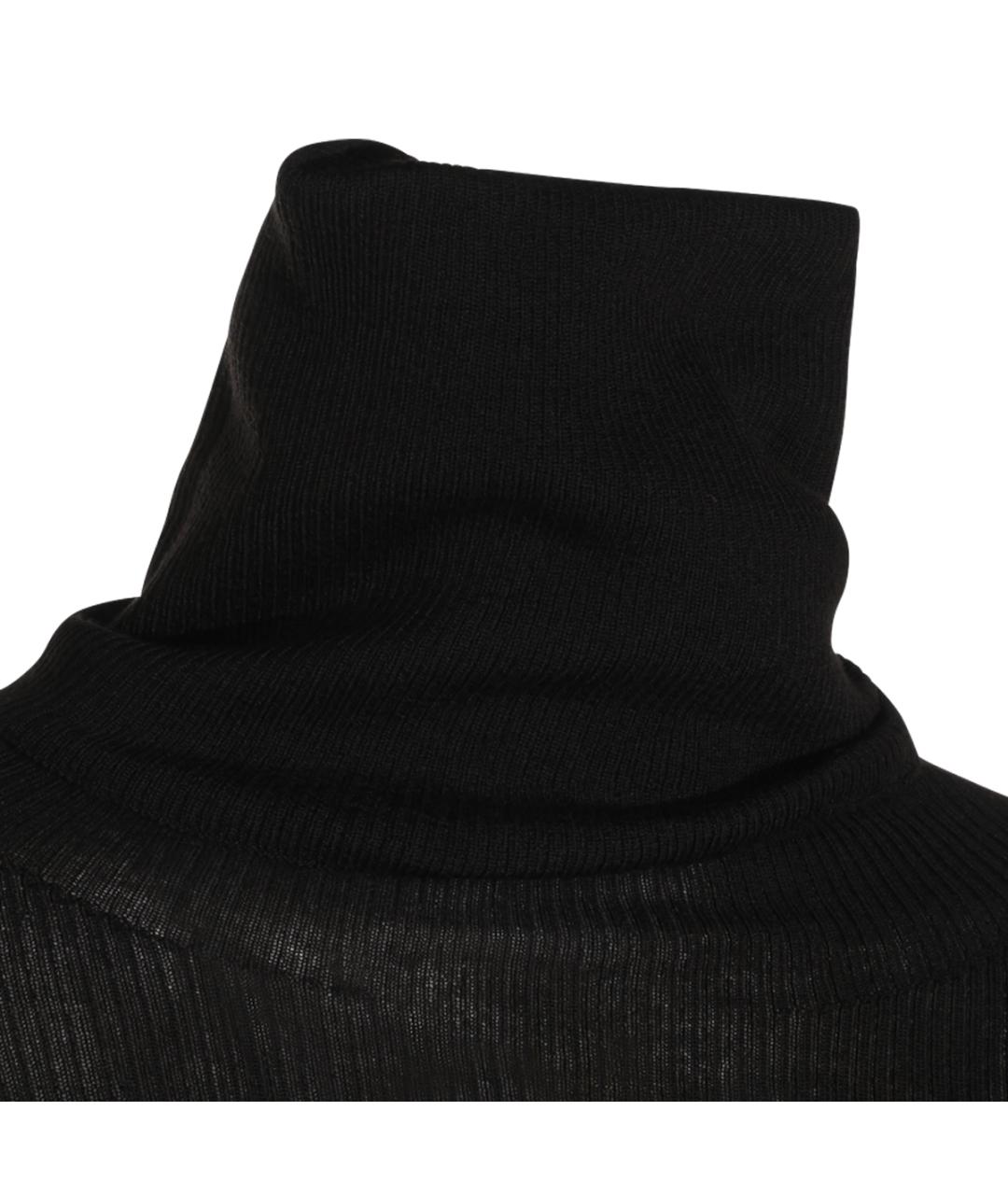 RICK OWENS Черный шерстяной джемпер / свитер, фото 4
