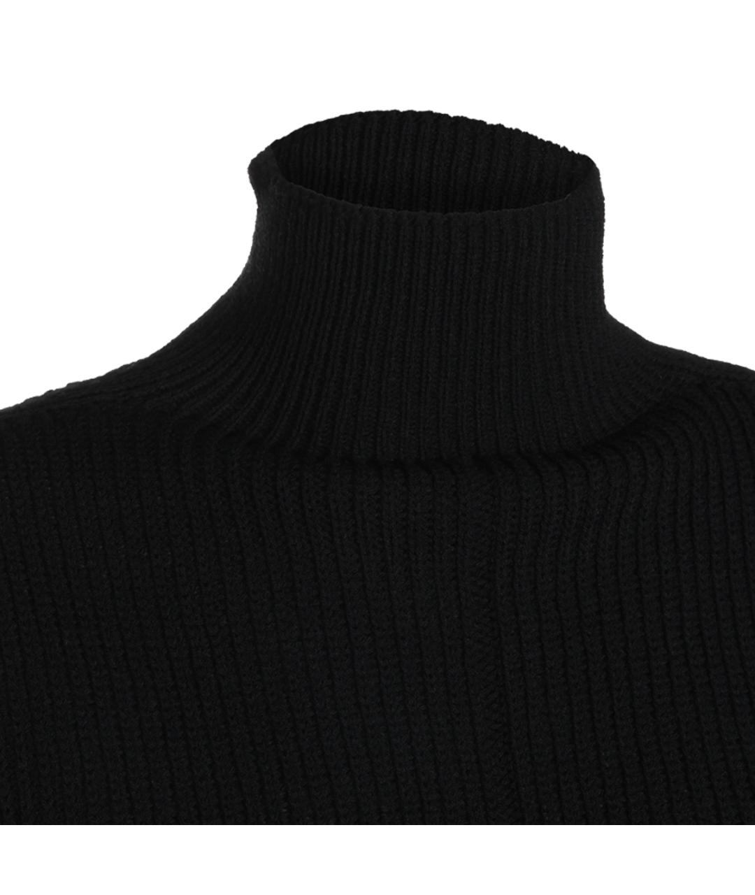 RICK OWENS Черный шерстяной джемпер / свитер, фото 2