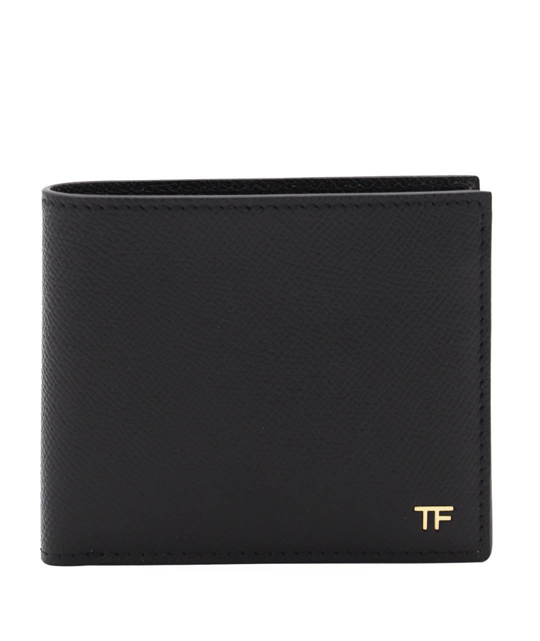 TOM FORD Черный кожаный кошелек, фото 1