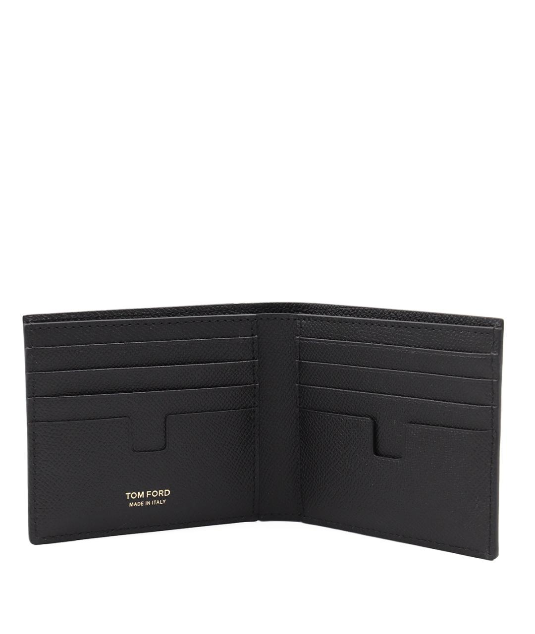 TOM FORD Черный кожаный кошелек, фото 2