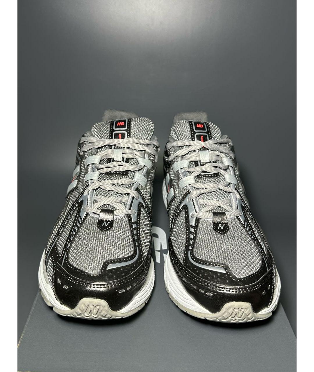 NEW BALANCE Серые синтетические низкие кроссовки / кеды, фото 2