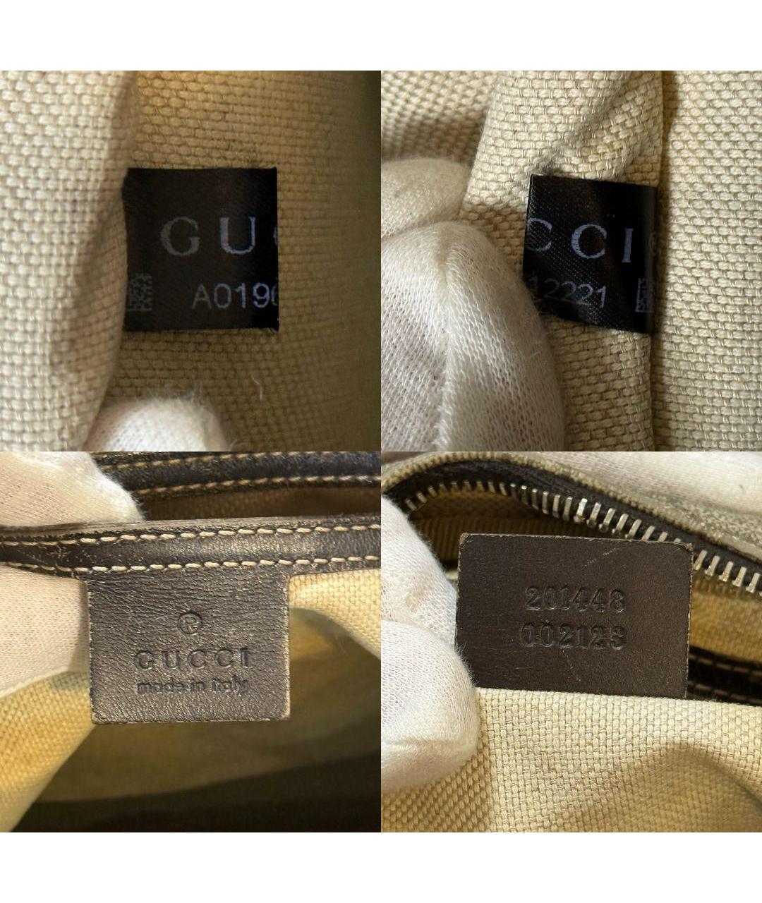 GUCCI Бежевая кожаная сумка на плечо, фото 8