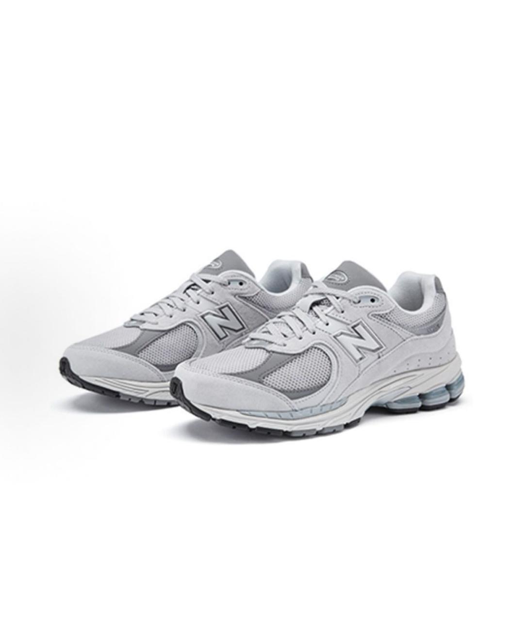 NEW BALANCE Серые замшевые низкие кроссовки / кеды, фото 2