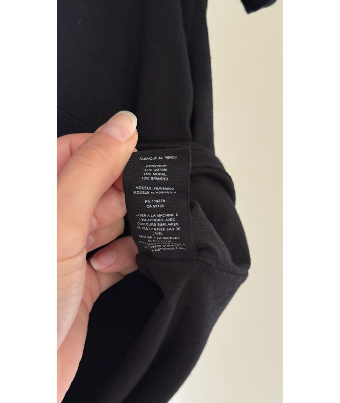 HELMUT LANG Черная футболка, фото 7