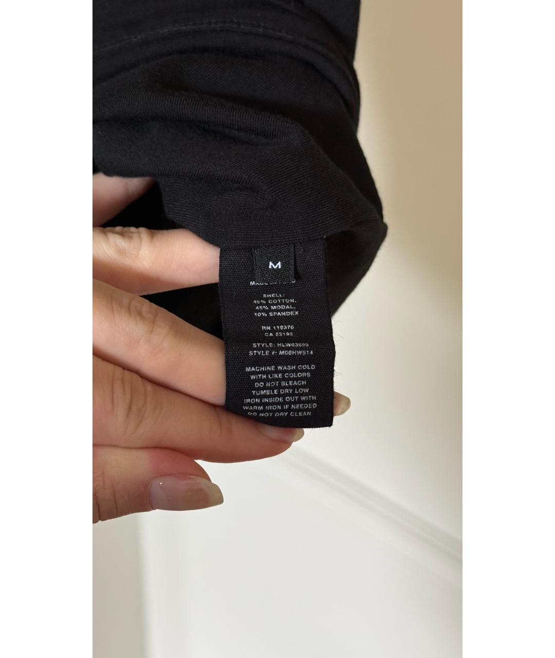 HELMUT LANG Черная футболка, фото 6