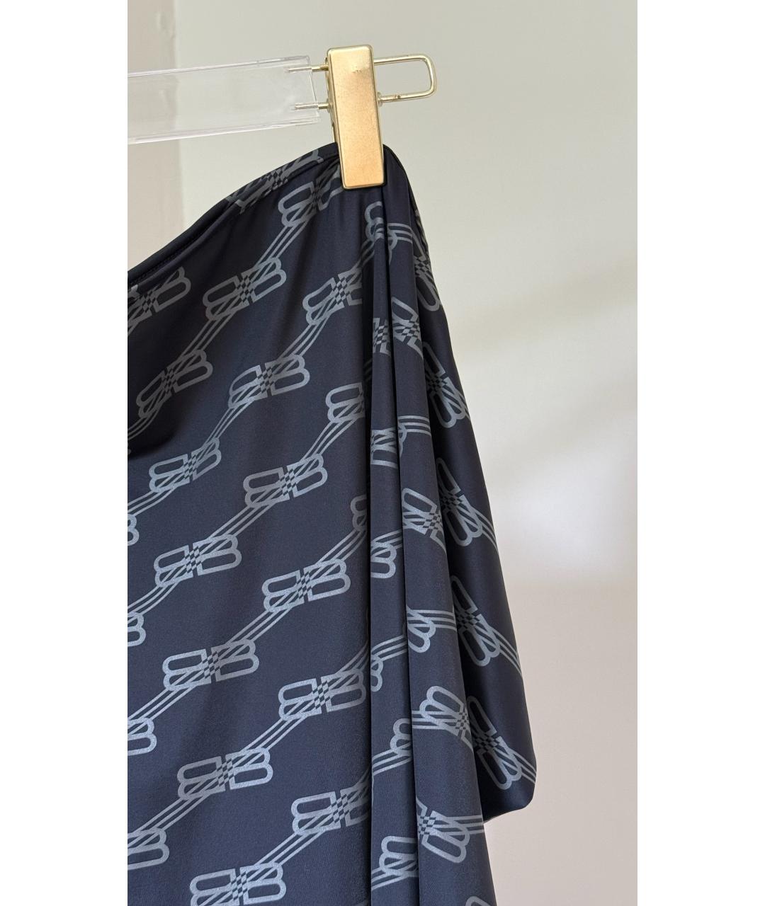 BALENCIAGA Синяя юбка макси, фото 4