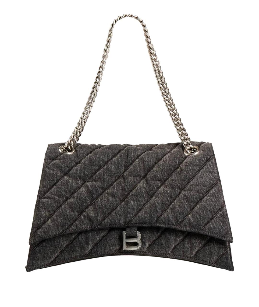 BALENCIAGA Черная тканевая сумка через плечо, фото 1
