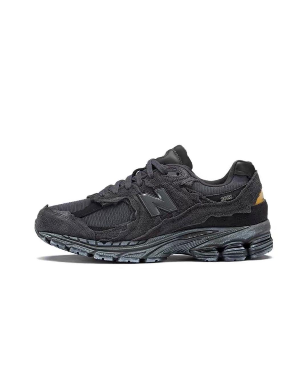 NEW BALANCE Антрацитовые замшевые низкие кроссовки / кеды, фото 9