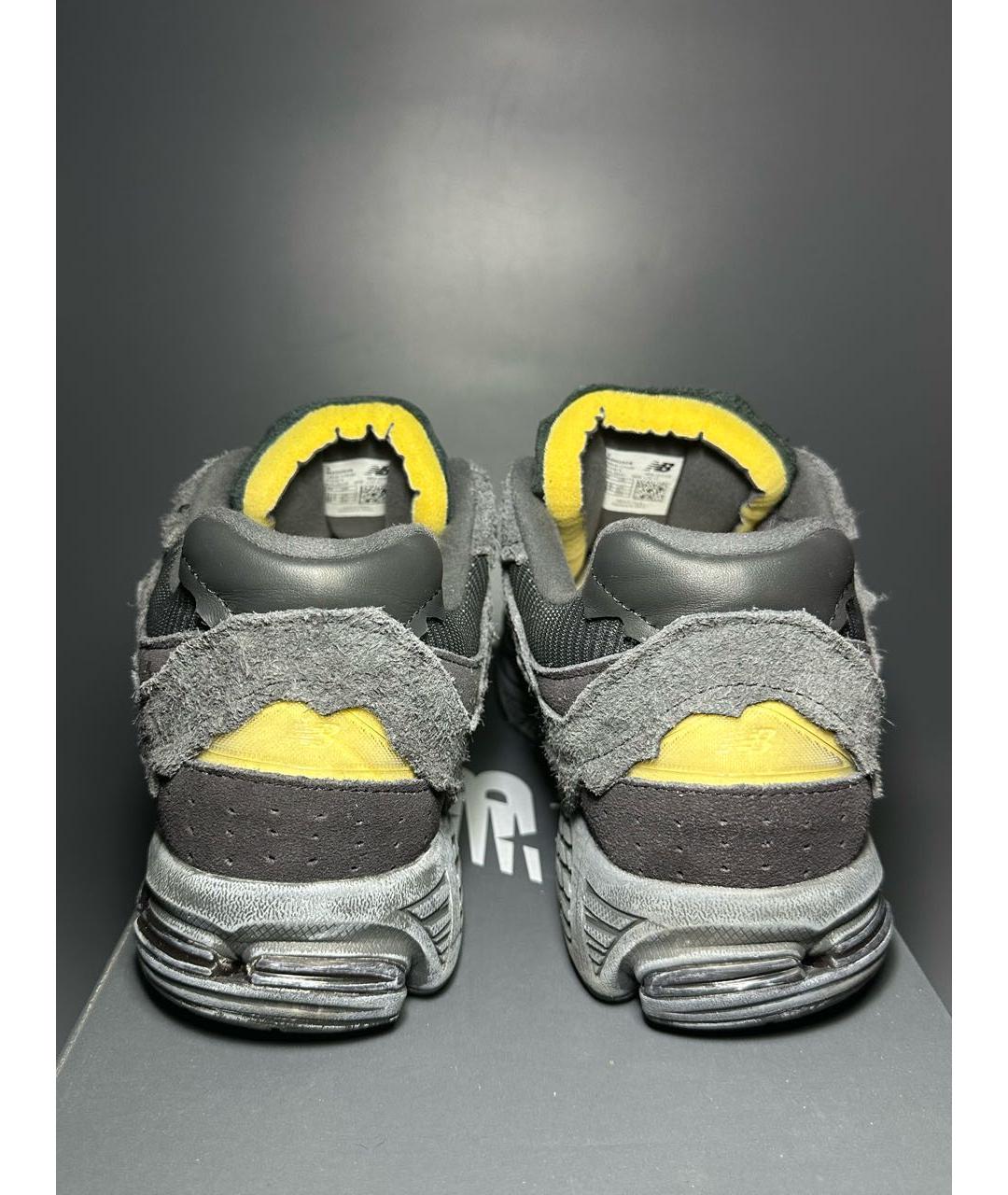 NEW BALANCE Антрацитовые замшевые низкие кроссовки / кеды, фото 4