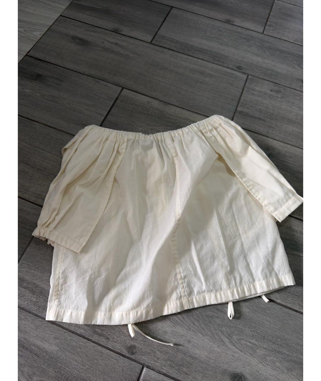 JACQUEMUS Бежевая хлопковая юбка мини, фото 2