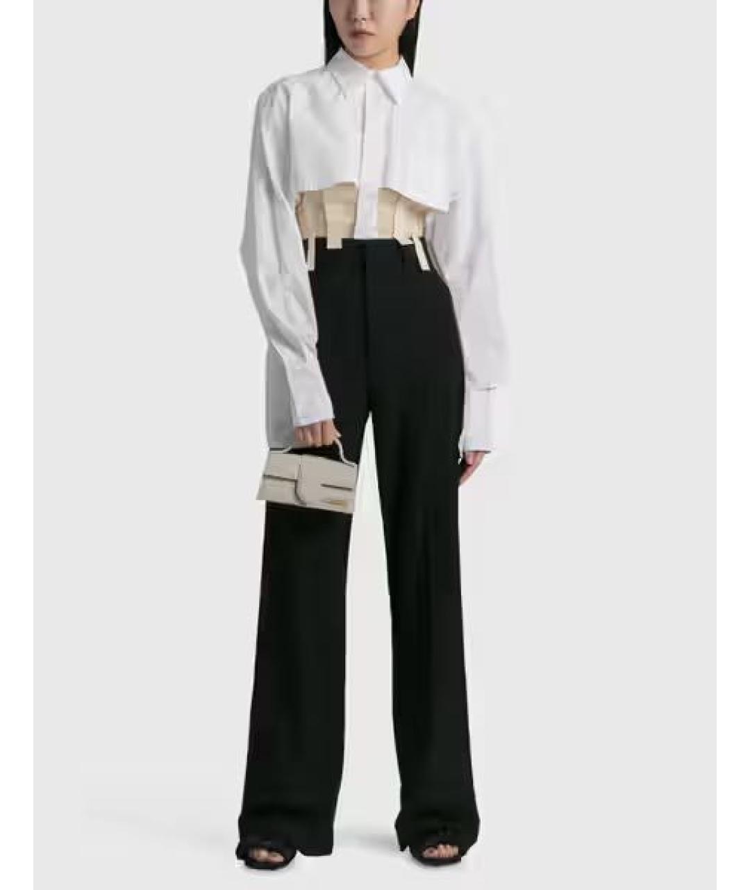 JACQUEMUS Белая хлопковая рубашка, фото 3