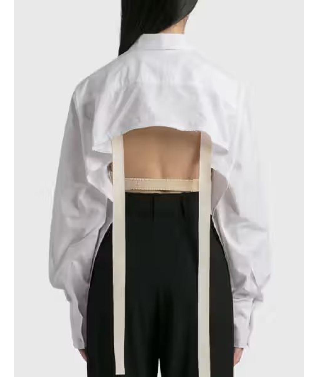 JACQUEMUS Белая хлопковая рубашка, фото 6