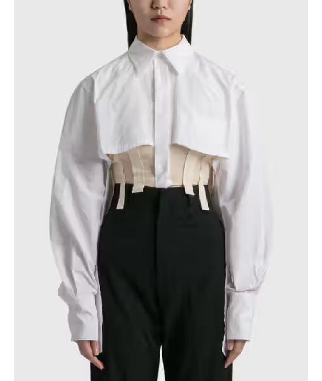 JACQUEMUS Белая хлопковая рубашка, фото 5