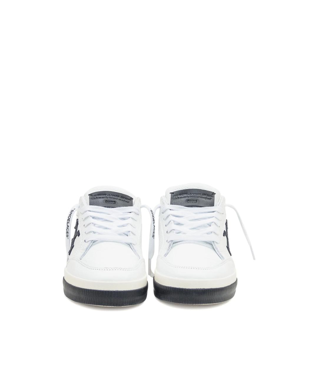 OFF-WHITE Белые кожаные кеды, фото 4