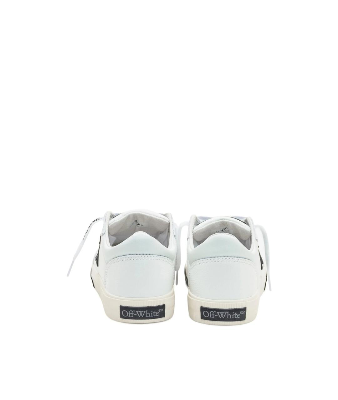 OFF-WHITE Белые кожаные кеды, фото 3