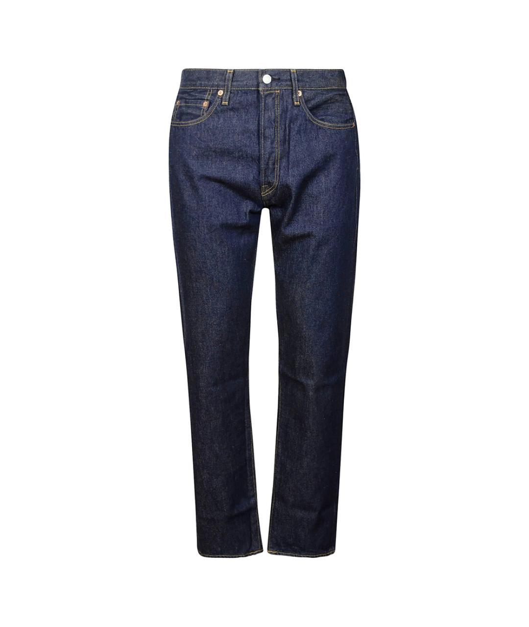 LEVI'S Синие хлопковые прямые джинсы, фото 1