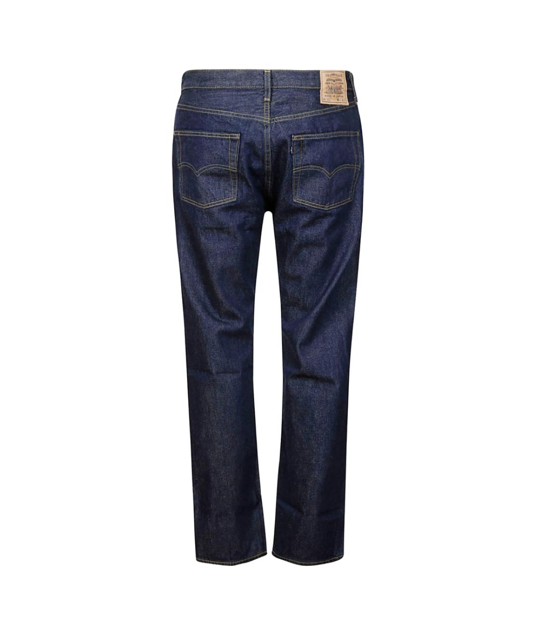 LEVI'S Синие хлопковые прямые джинсы, фото 2