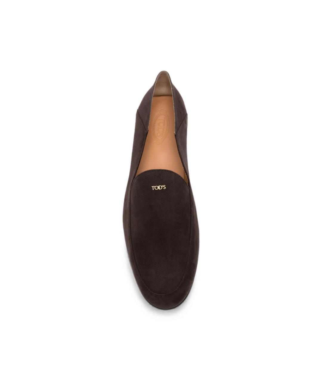 TOD'S Коричневые замшевые лоферы, фото 2