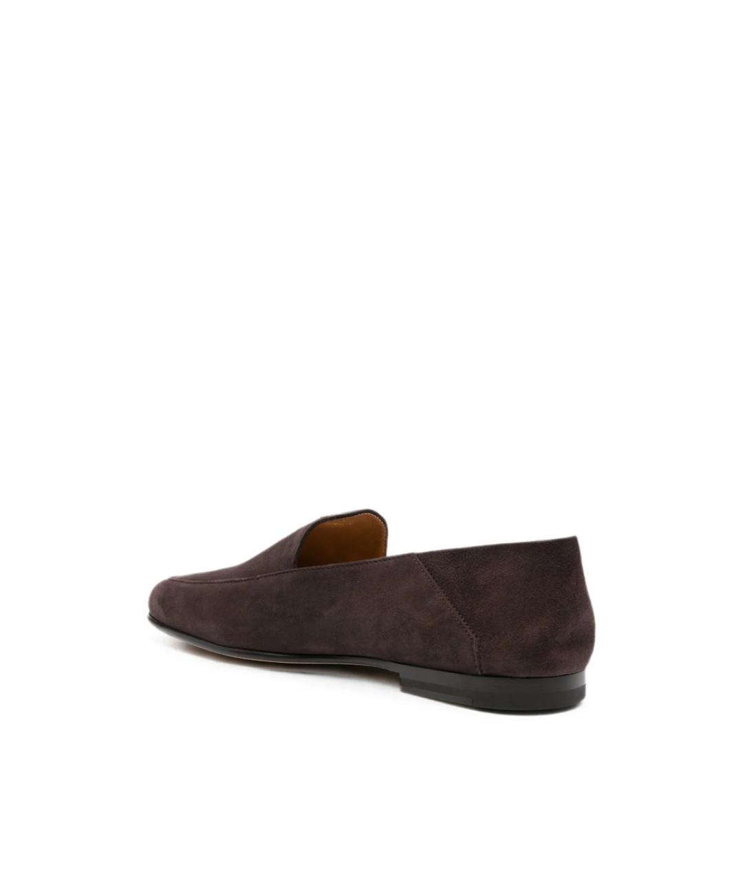 TOD'S Коричневые замшевые лоферы, фото 3