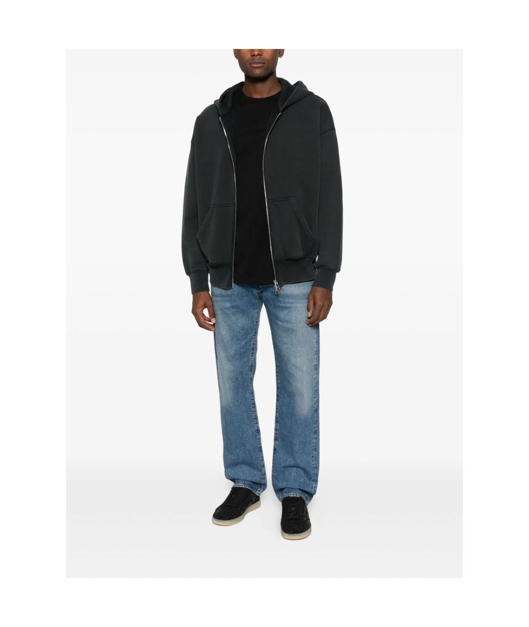 LEVI'S Голубые хлопковые прямые джинсы, фото 2