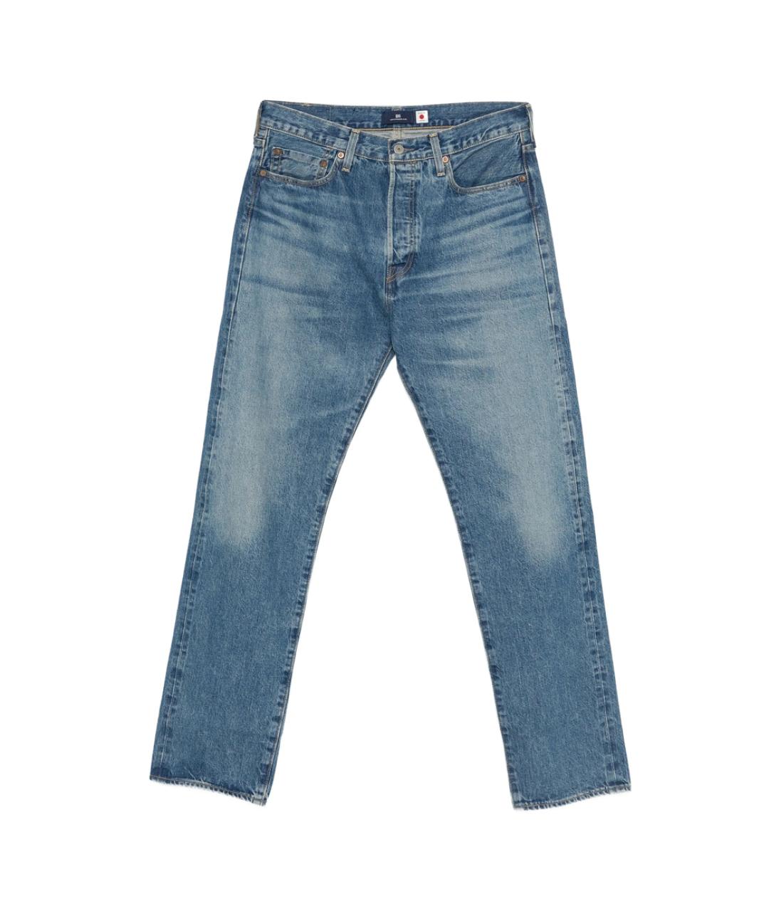 LEVI'S Голубые хлопковые прямые джинсы, фото 1