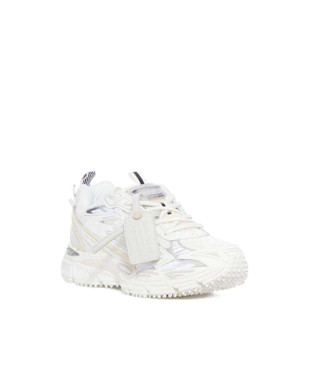 OFF-WHITE Белые текстильные кроссовки, фото 2