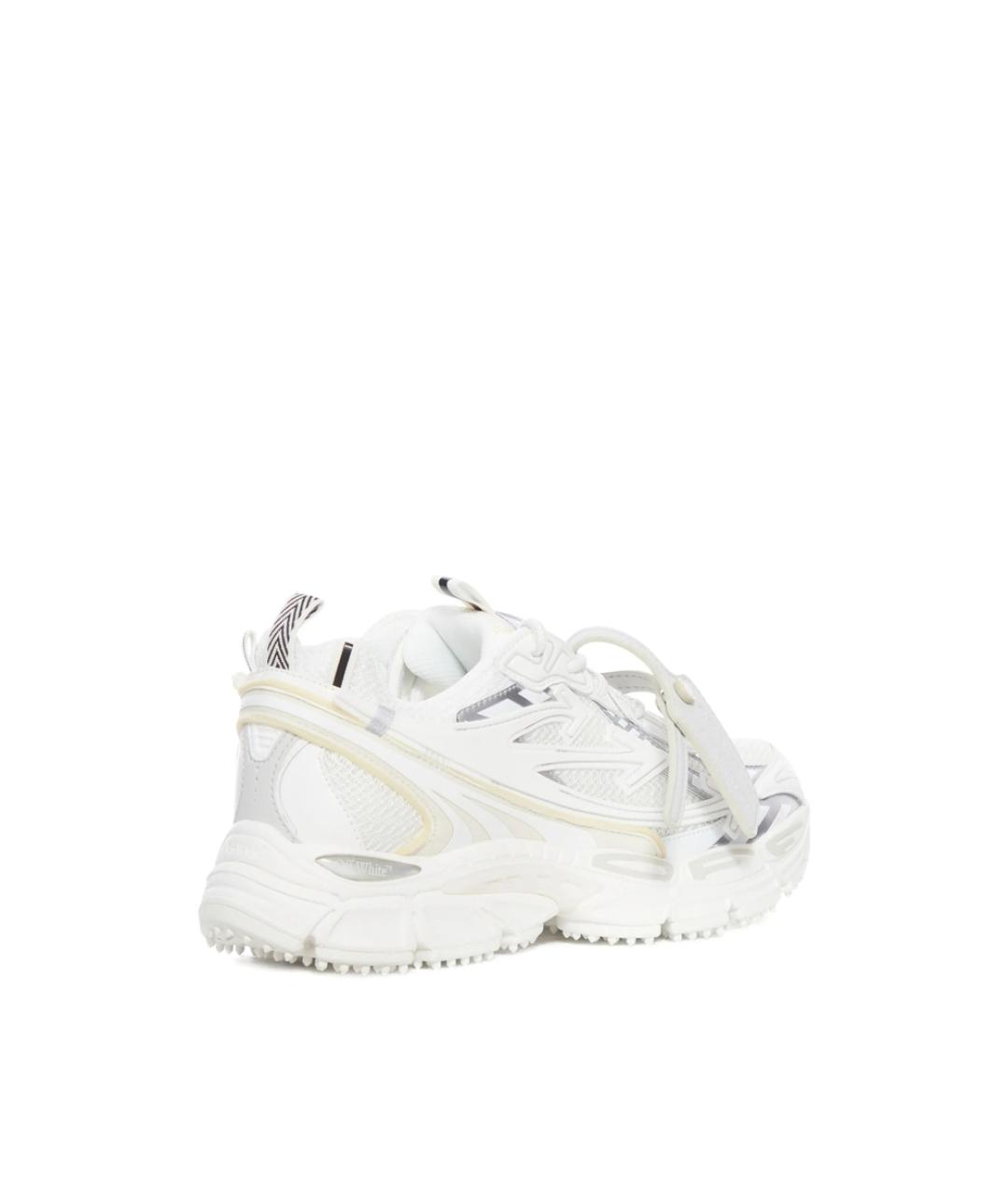OFF-WHITE Белые текстильные кроссовки, фото 3
