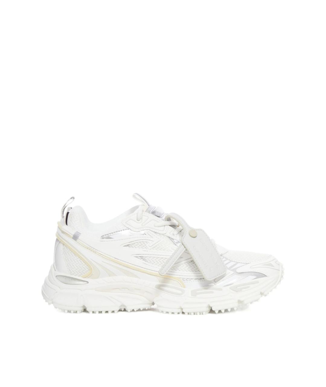OFF-WHITE Белые текстильные кроссовки, фото 1