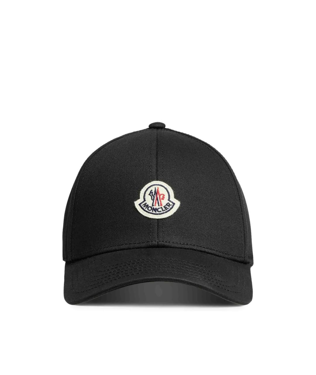 MONCLER Черная хлопковая кепка, фото 1