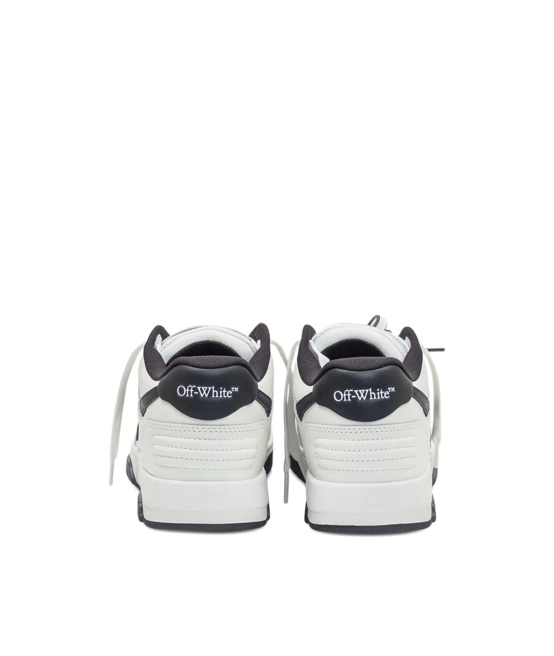OFF-WHITE Белые кожаные кроссовки, фото 4