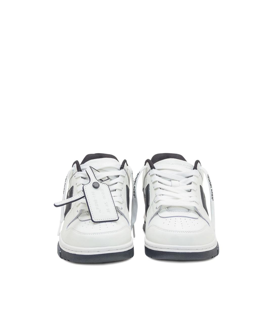 OFF-WHITE Белые кожаные кроссовки, фото 2